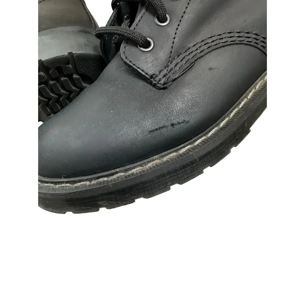 Solovair Black Greasy 8 Eye Derby Boots Men's Size 7